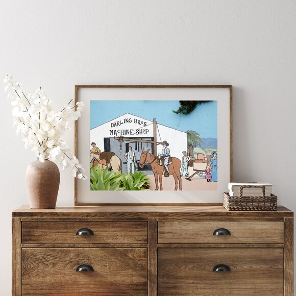 Darling Brother Machine Shop, Carpinteria Photography, Travel Print